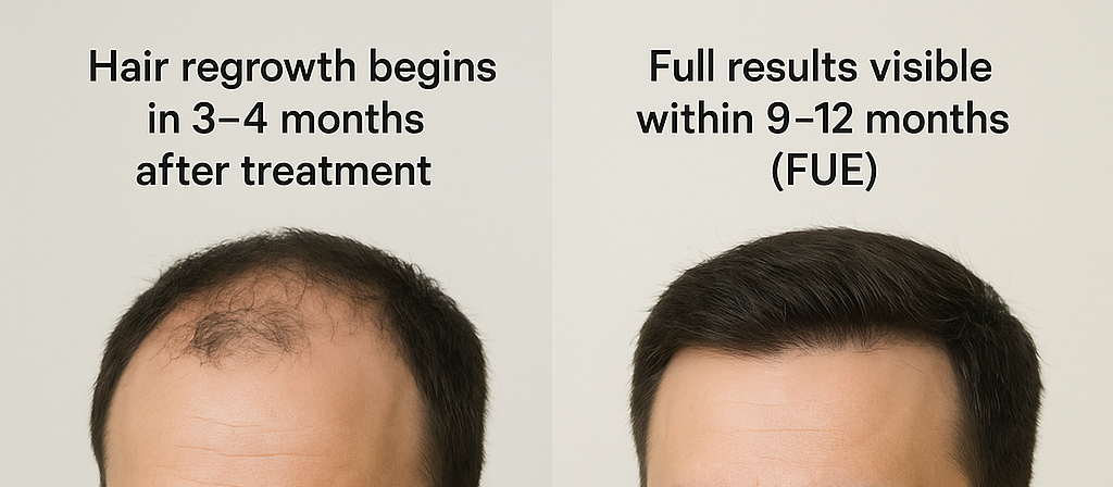 Normal Hair Loss in Men vs. Women – What's the Difference? 3 Hair regrowth begins