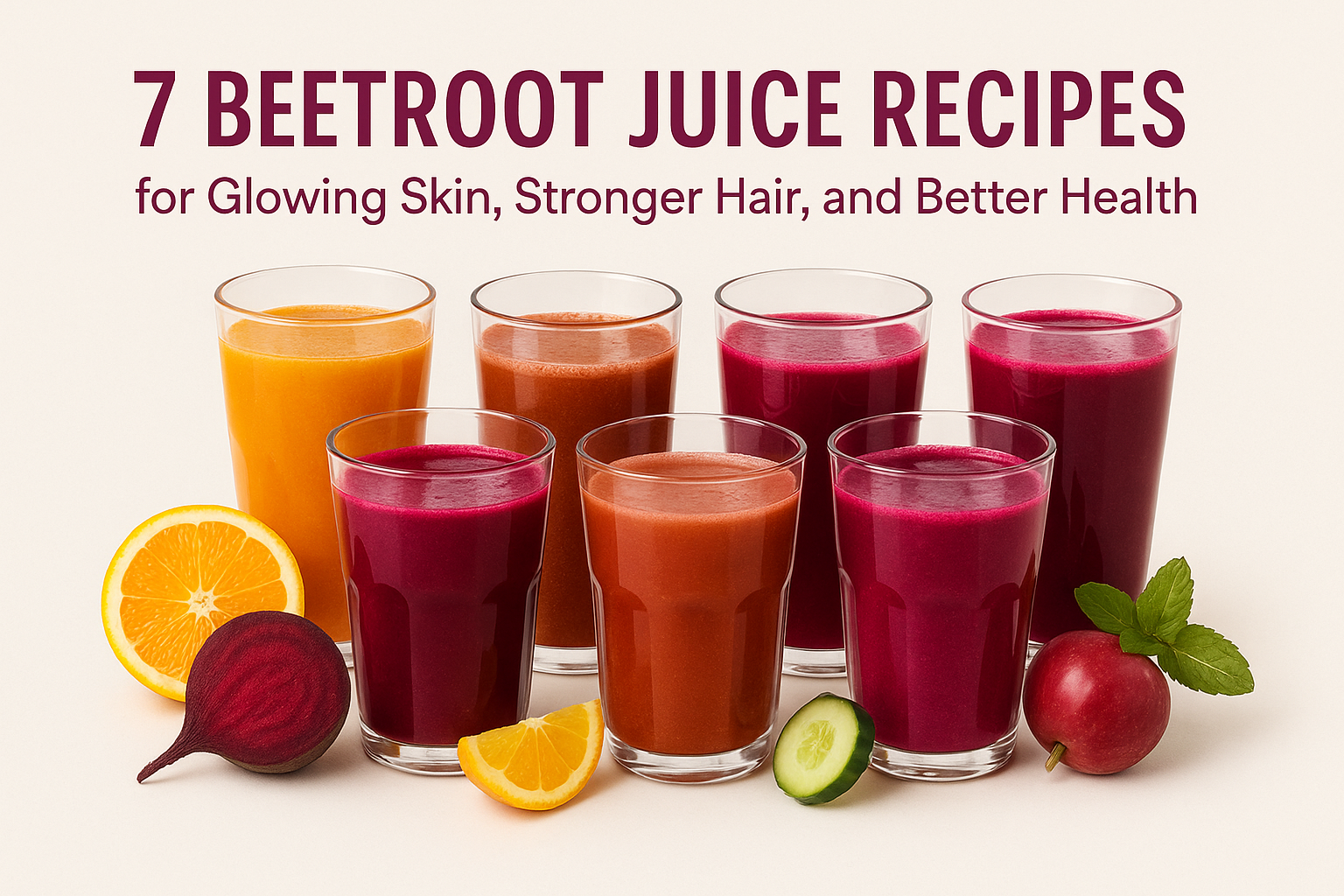 7 Beetroot Juice Recipes for Glowing Skin, Stronger Hair, and Better Health