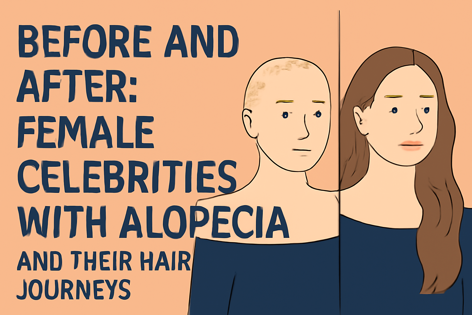 Before and After Female Celebrities with Alopecia and Their Hair Journeys