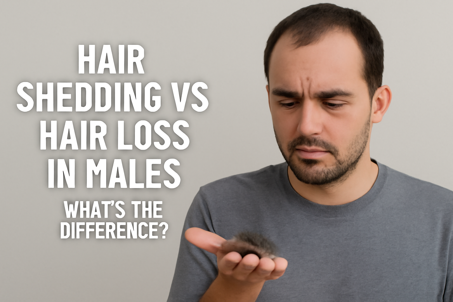 Hair Shedding vs Hair Loss in Males What’s the Difference