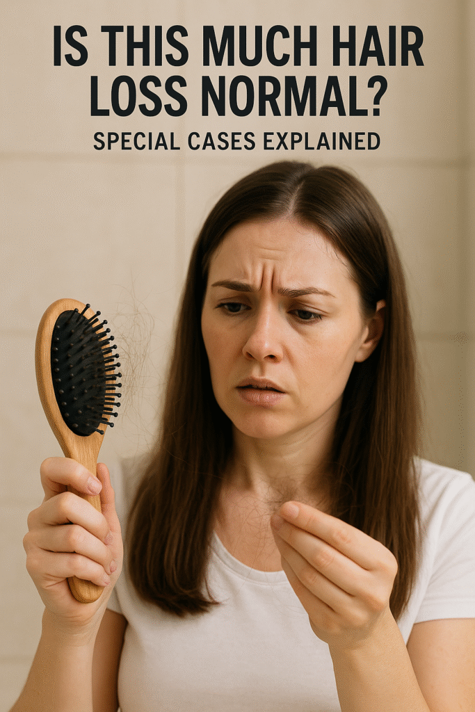 Is This Much Hair Loss Normal? Special Cases Explained 1 Is This Much Hair Loss Normal Special Cases Explained