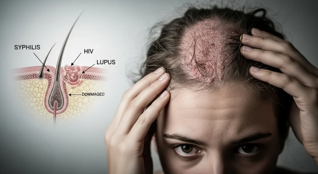 What STD Causes Hair Loss? Understanding the Link Between STIs and Hair Thinning 1 What STD Causes Hair Loss