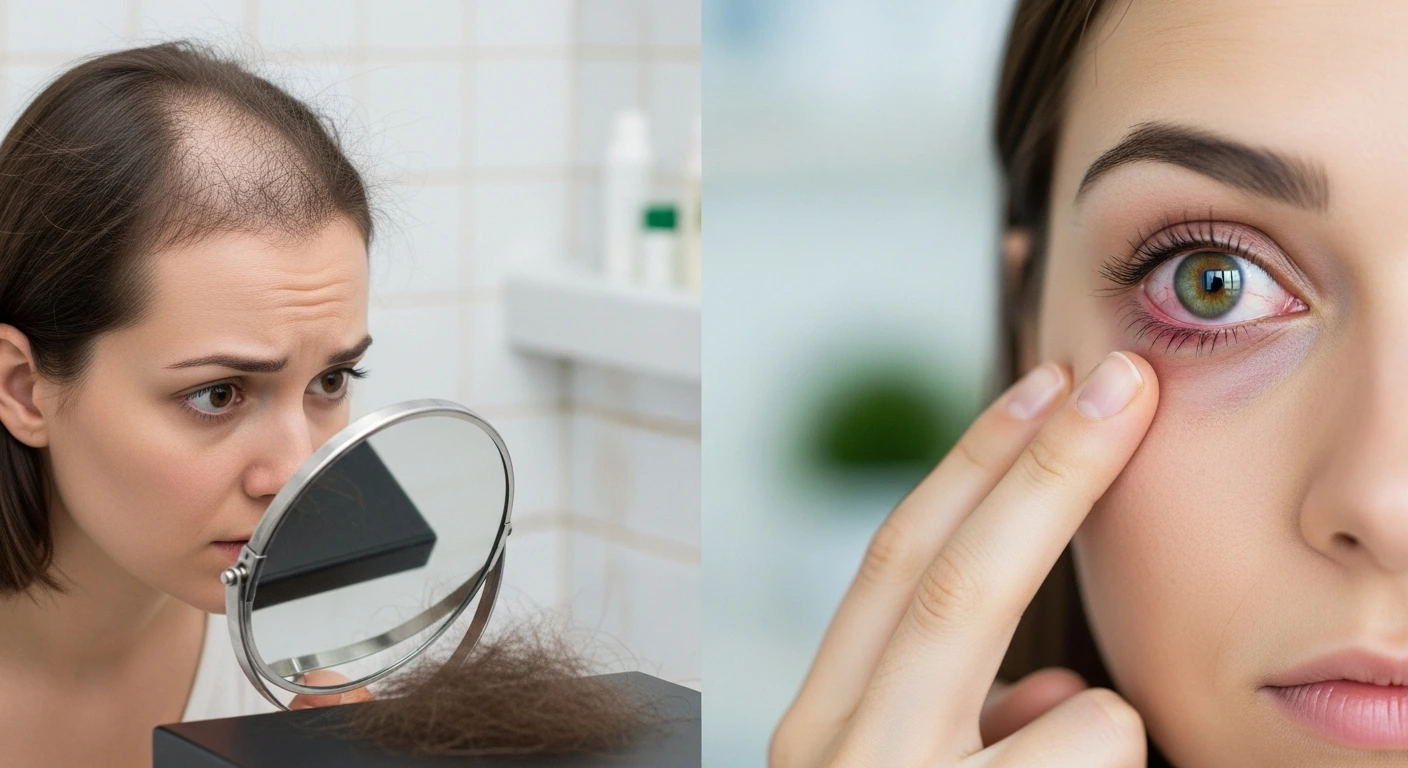 Hair Loss and Eye Problems: Understanding the Connection, Symptoms & Treatment