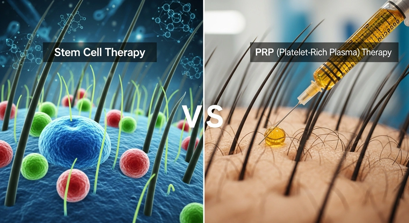 Stem Cell vs PRP for Hair Loss: Which Treatment Works Best?